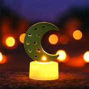 Decorative Moon Shaped Flameless Led Candles (12 Pc) thumbnail 5