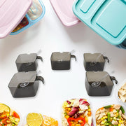 Rotating Spice Jars Vertical Rotatable Seasoning Box 5 Section  Tier With 5 Spoon (1 Set) thumbnail 3