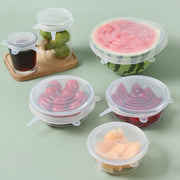 12 Peace Reusable Stretch Lids Set With 2 Storage Pouches  Flexible Food Cover Lids thumbnail 2
