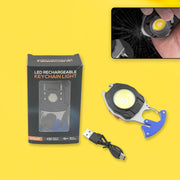 4339 Keychain Led Flashlight Rechargeable Multi Function 6 Lighting Modes Pocket Key Chain Flash Light Usb For Outdoor Campingwalking With Cigarette Lighter thumbnail 1