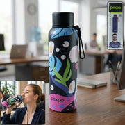 Pexpo Stainless Steel Printed Water Bottle 800 Ml Approx (1 Pc) thumbnail 1