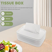 17576 Tissues Holder Silicone Simple Tissue Box Tissues Cylinder Tissues Cube Box Tissue Holder For Bathroom Office Car Bedroom For Bathroom Room Office Car thumbnail 4