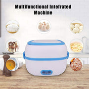 10027 Electric Lunch Box Portable Food Warmer Food Heating Lunch Box Removable Food-grade Stainless Steel Compartments 220v 200w For Car Truck Office thumbnail 5