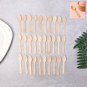 110mm Wooden Tea Spoon  30 Pcs Pack thumbnail 1