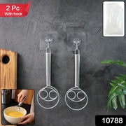 2-piece Stainless Steel Spiral Hand Whisk - (2 Pc  Set) thumbnail 7