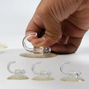 7487 Transparent Rubber Vacuum Sucker Hooks Hanger Strong Suction Cup Bathroom Kitchen Window Wall Accessorie. thumbnail 1