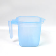 Plastic Square Transparent  Bath Water Mug (1 Pc  1000 Ml  Mix Color) thumbnail 3