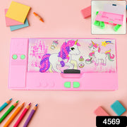 4569 Multi Purpose Gadget Jumbo Pencil Box Compass With Calculator Jumbo 2 Side Slot Geometry Box Compass Use School  Traveling  Studio thumbnail 5