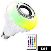 1363 Wireless Bluetooth Sensor 12w Music Multicolor Led Bulb With Remote Controller thumbnail 5