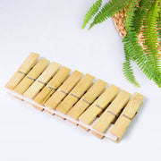 Heavy Duty Bamboo Wooden Cloth Clips  Pegs (10 Pcs Set) thumbnail 1