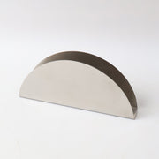Stainless Steel Half-moon Shaped Tissue Paper Napkin Holder Stand (1 Pc) thumbnail 1