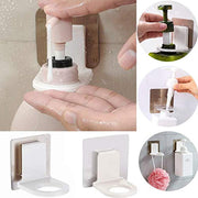 1158 Wall Mounted Self Sticky Hooks For Body Wash Shampoo Bottle Wall Storage Strong Adhesive Hook Power Plug Socket Hanger Holder Multi Color (1pc) thumbnail 2