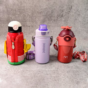 Stainless Steel Water Bottles 500 Ml Approx (Mix Design  Color  1 Pc) thumbnail 3