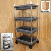 4-layer Rolling Storage Cart With Wheels Set thumbnail 5