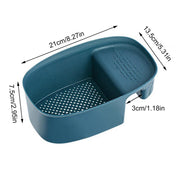 2833 Kitchen Dish Drainer And Drying Rack Sink Basket For Washing Bowls Utensils Vegetables Fruits Storage Organiser thumbnail 3
