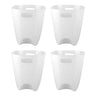 Modern Plastic Dustbin  Waste Paper Basket - (4 Pc)