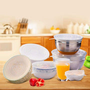 2154 Silicone Stretch Lids Reuseable Microwave Safe Flexible Covers (Set Of 6) (Loose Pack) thumbnail 5
