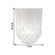 Transparent Diamond-pattern Drinking Glass Set (6 Pc Set) thumbnail 5