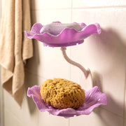 Wall Mounted Plastic 2 Layer Soap Dish Holder (1 Pc) thumbnail 2